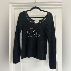 Vintage Dior eyelet top